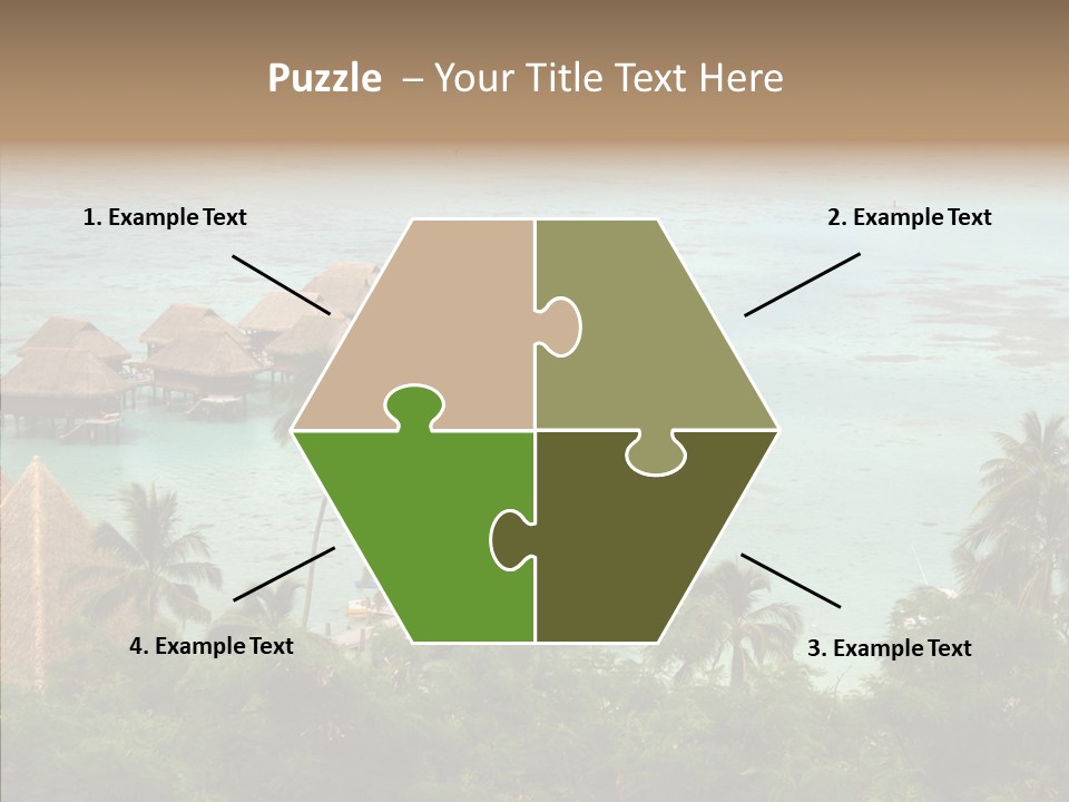 French Polynesia Lagoon PowerPoint Template