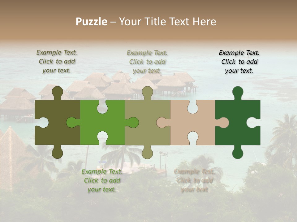 French Polynesia Lagoon PowerPoint Template