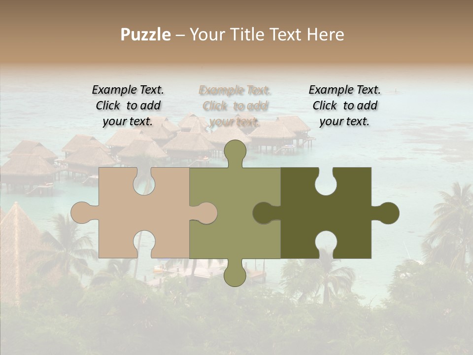 French Polynesia Lagoon PowerPoint Template