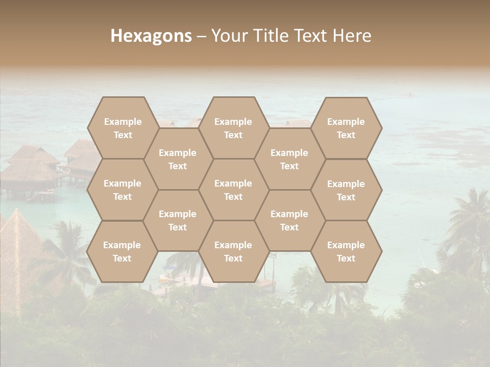 French Polynesia Lagoon PowerPoint Template