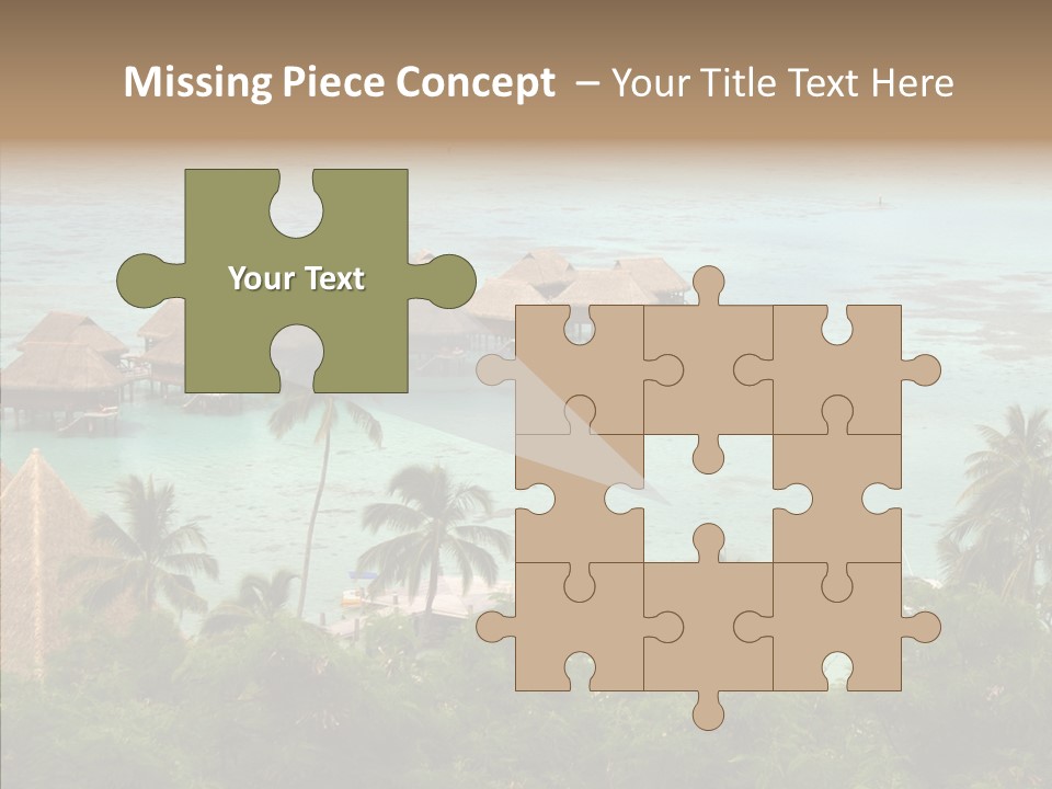 French Polynesia Lagoon PowerPoint Template