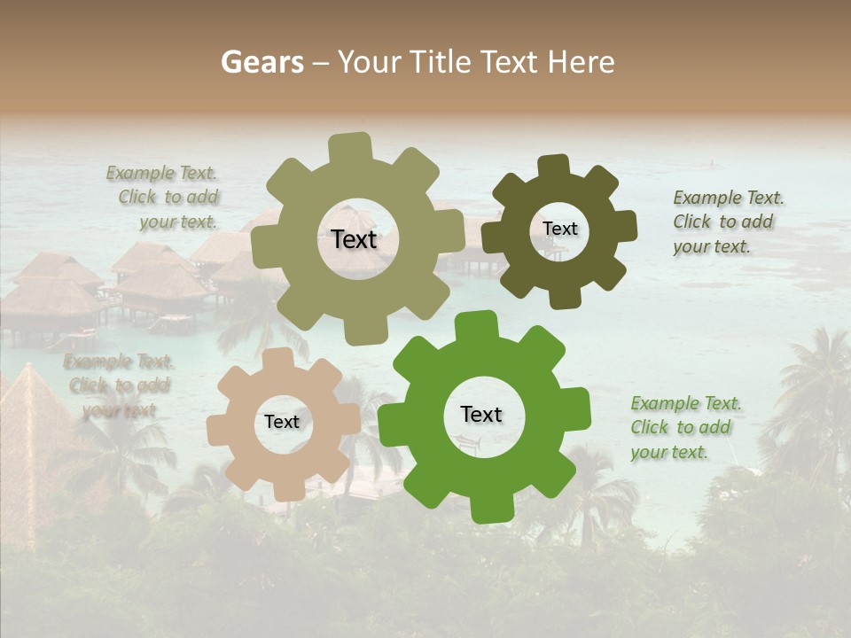 French Polynesia Lagoon PowerPoint Template