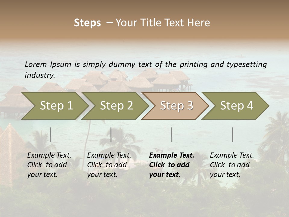 French Polynesia Lagoon PowerPoint Template