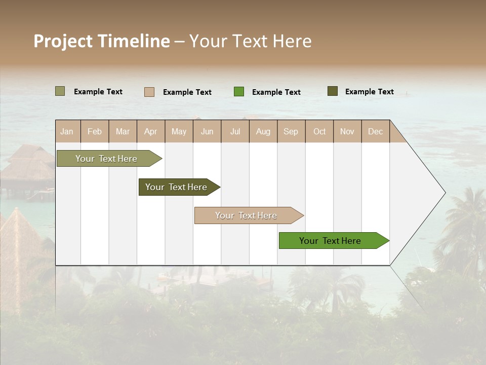 French Polynesia Lagoon PowerPoint Template