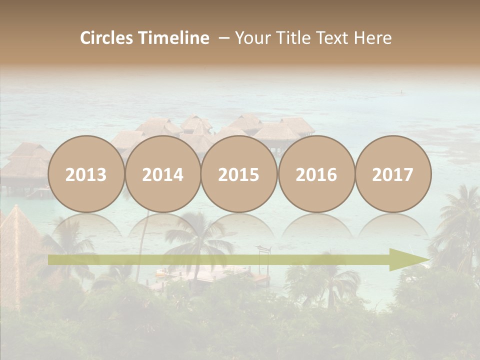 French Polynesia Lagoon PowerPoint Template