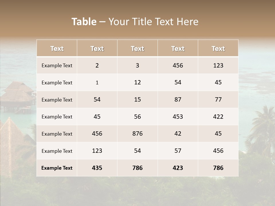 French Polynesia Lagoon PowerPoint Template