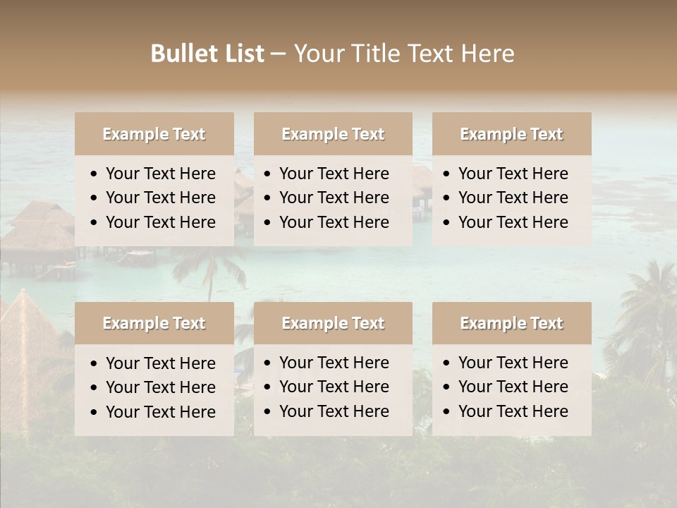 French Polynesia Lagoon PowerPoint Template