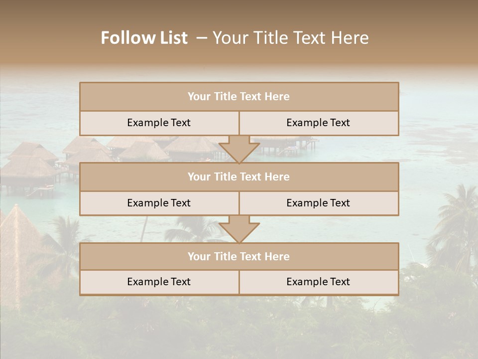 French Polynesia Lagoon PowerPoint Template