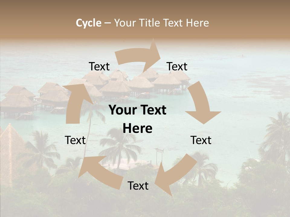 French Polynesia Lagoon PowerPoint Template