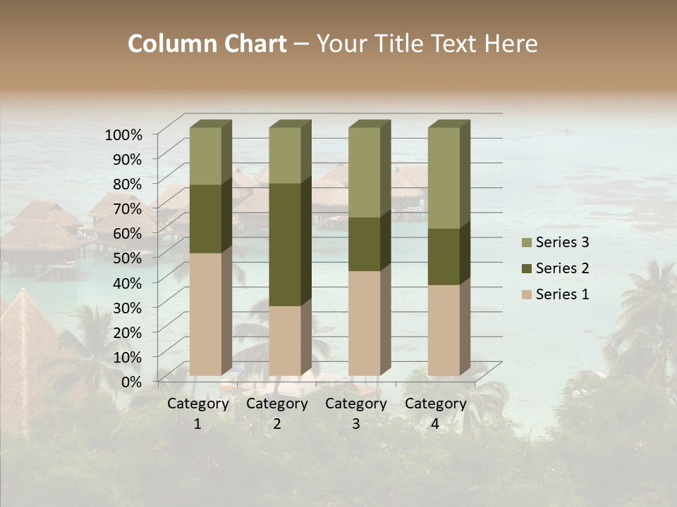French Polynesia Lagoon PowerPoint Template