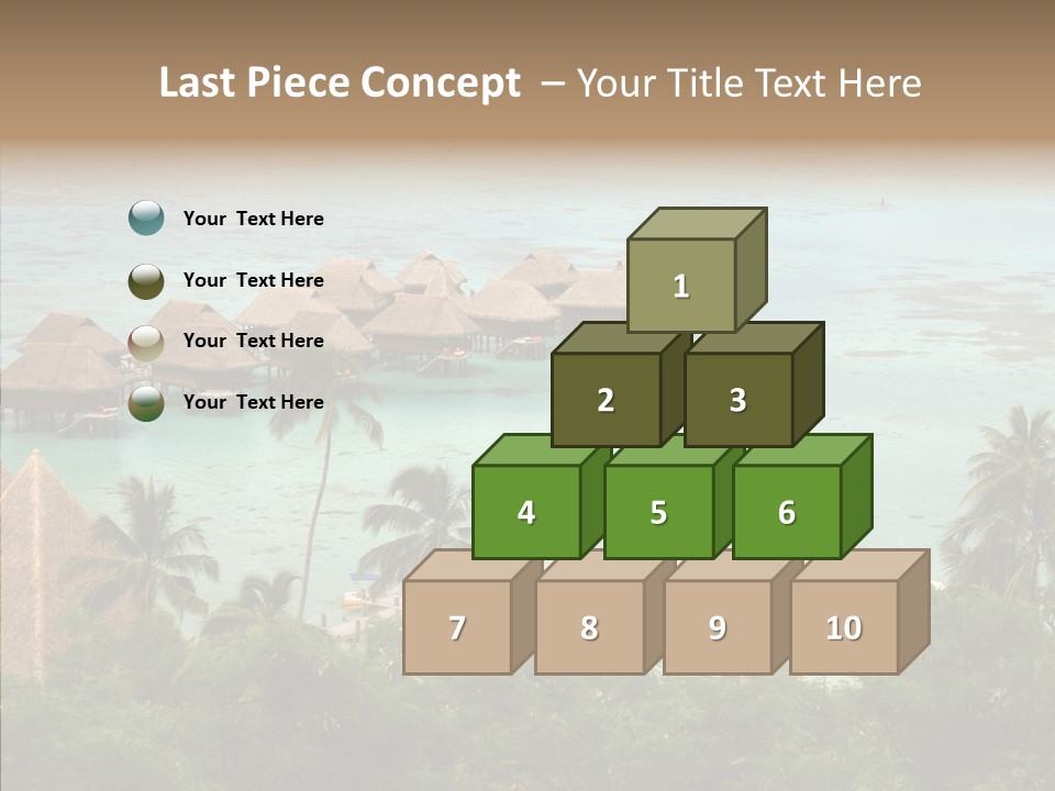 French Polynesia Lagoon PowerPoint Template