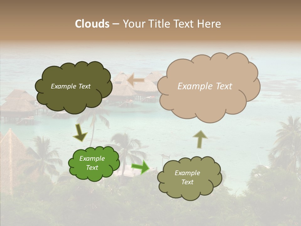 French Polynesia Lagoon PowerPoint Template