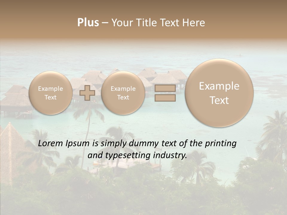 French Polynesia Lagoon PowerPoint Template