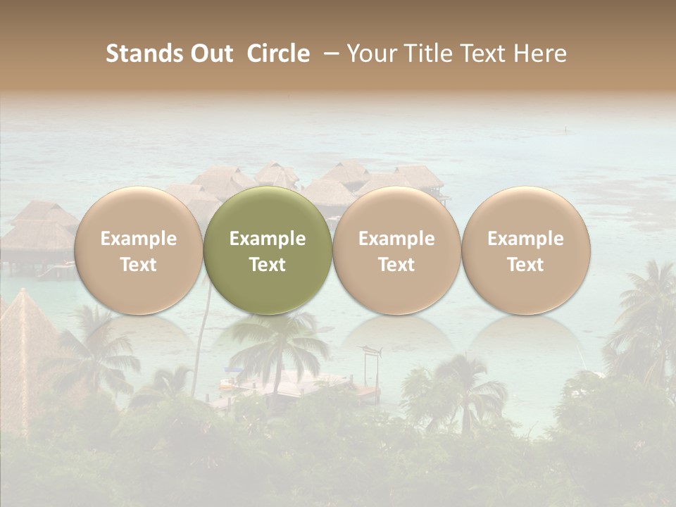 French Polynesia Lagoon PowerPoint Template