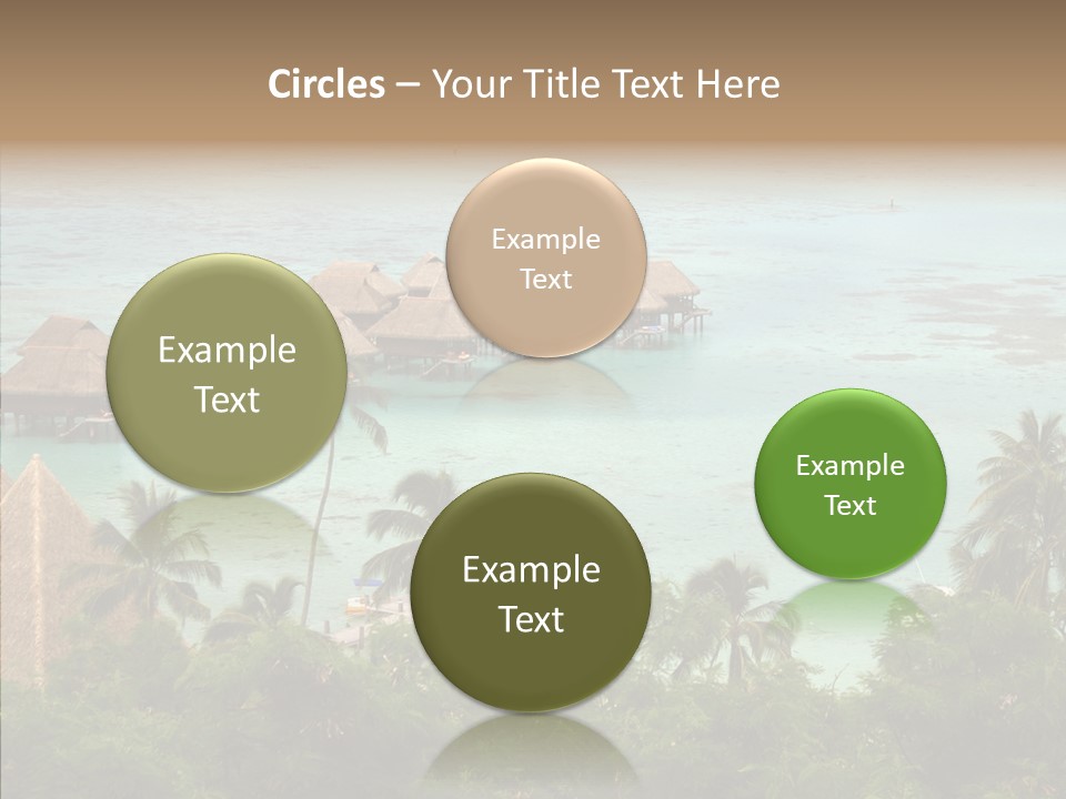 French Polynesia Lagoon PowerPoint Template