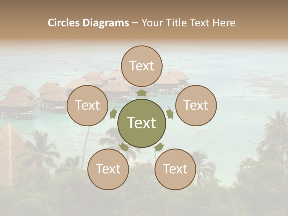 French Polynesia Lagoon PowerPoint Template