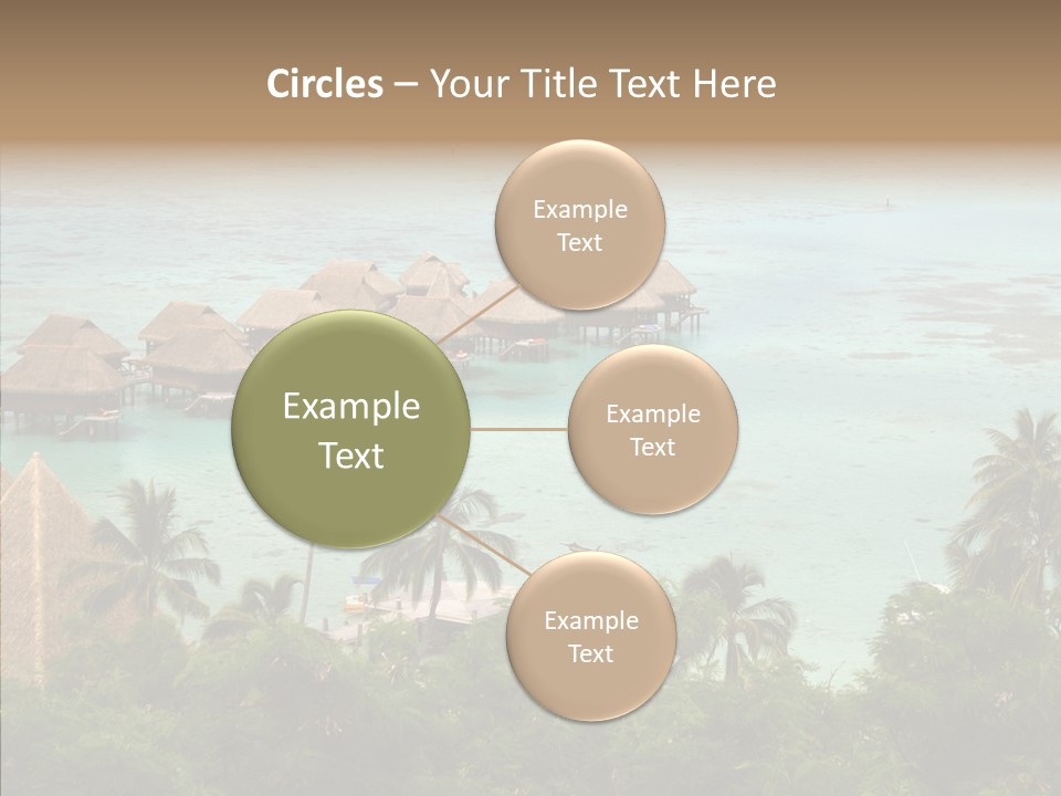 French Polynesia Lagoon PowerPoint Template