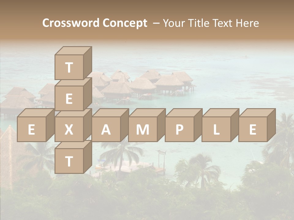 French Polynesia Lagoon PowerPoint Template