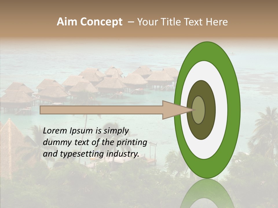 French Polynesia Lagoon PowerPoint Template