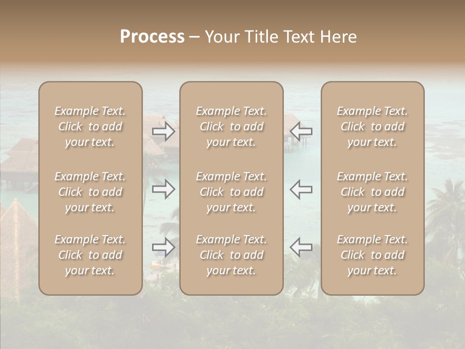 French Polynesia Lagoon PowerPoint Template
