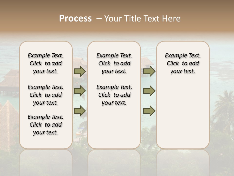 French Polynesia Lagoon PowerPoint Template