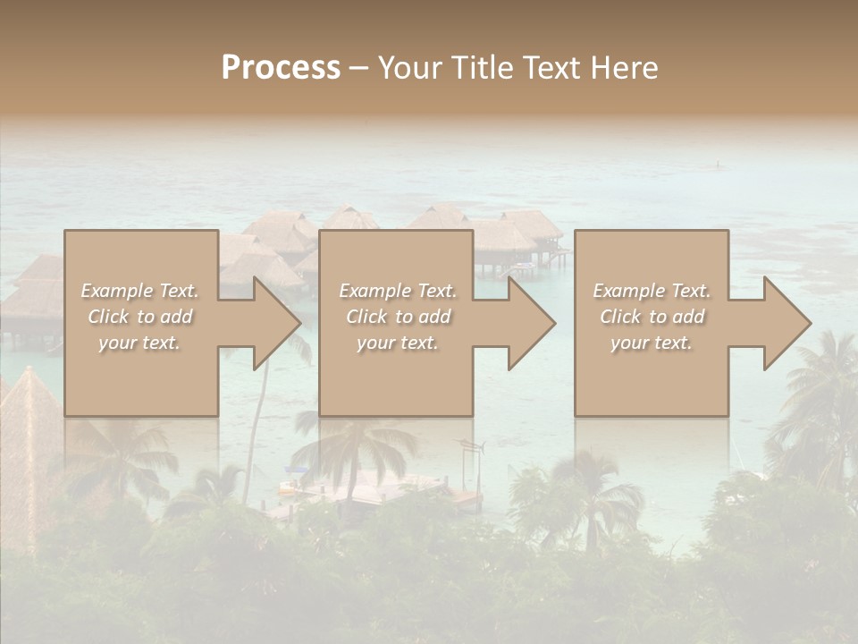 French Polynesia Lagoon PowerPoint Template