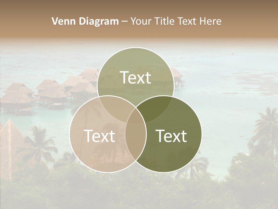 French Polynesia Lagoon PowerPoint Template