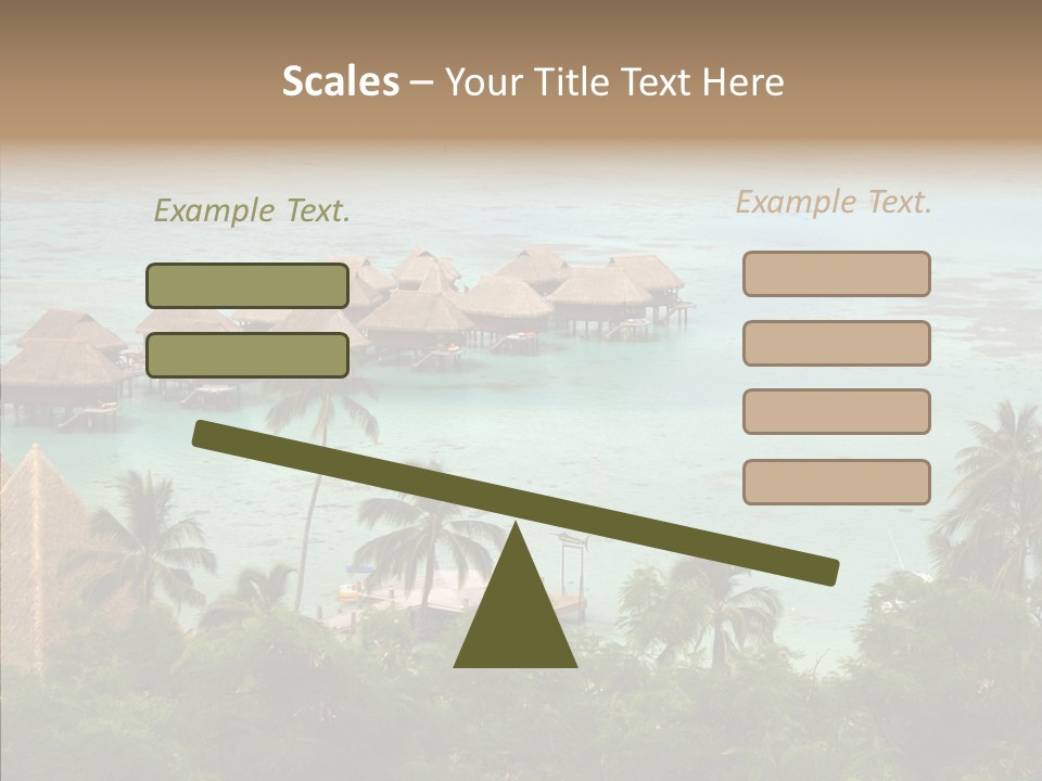 French Polynesia Lagoon PowerPoint Template