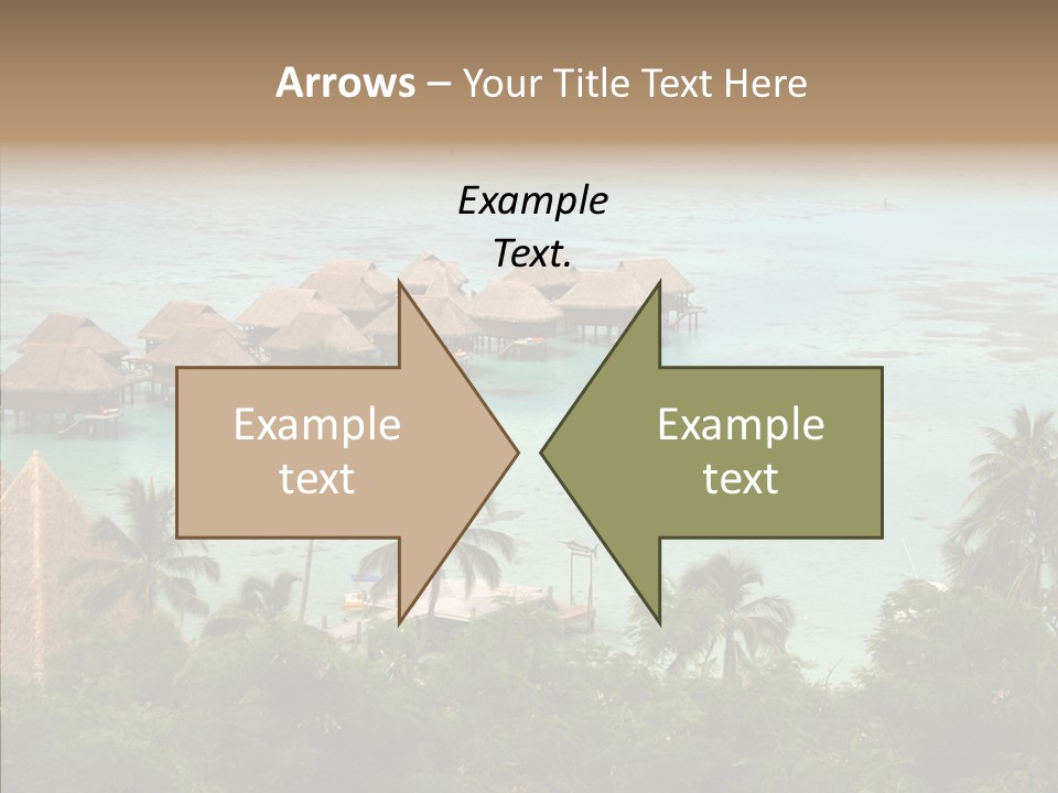 French Polynesia Lagoon PowerPoint Template