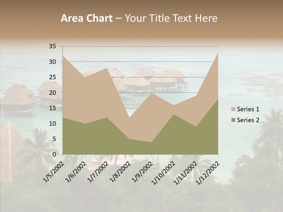 French Polynesia Lagoon PowerPoint Template