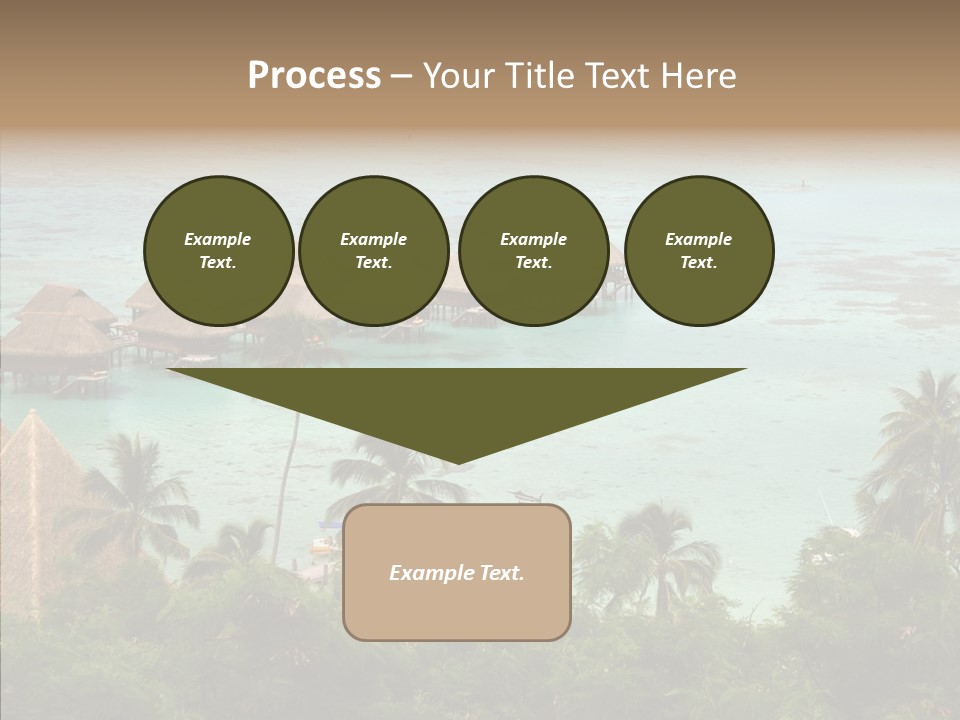French Polynesia Lagoon PowerPoint Template
