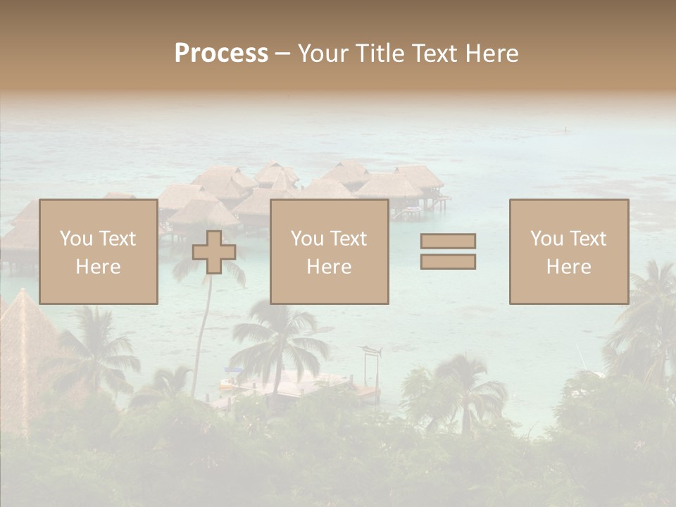 French Polynesia Lagoon PowerPoint Template