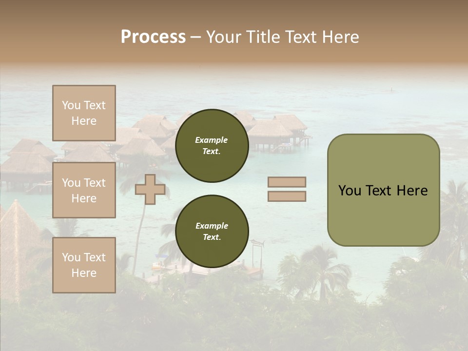 French Polynesia Lagoon PowerPoint Template