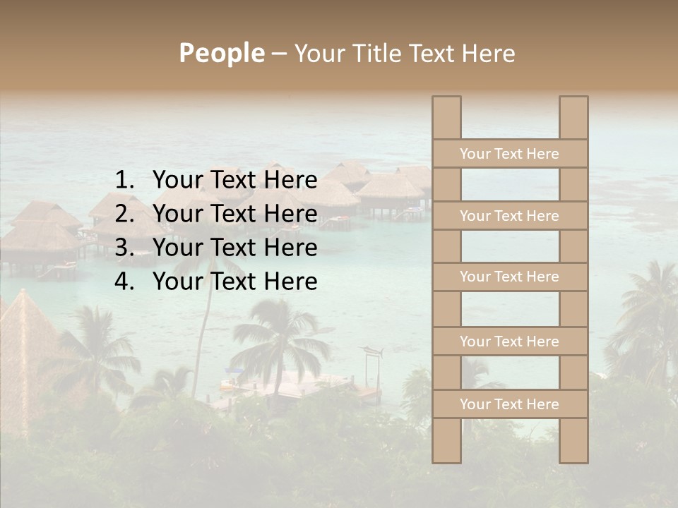 French Polynesia Lagoon PowerPoint Template