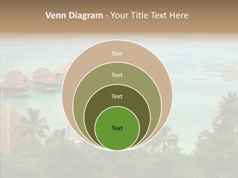 French Polynesia Lagoon PowerPoint Template