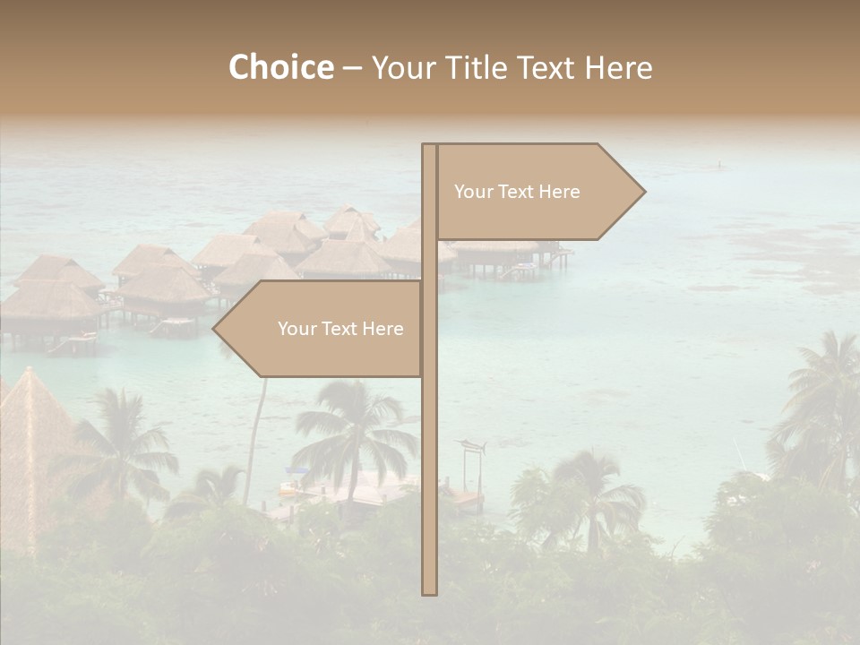 French Polynesia Lagoon PowerPoint Template