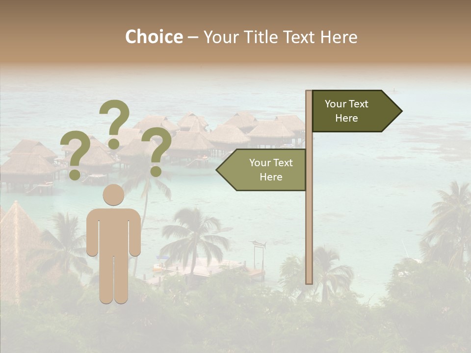 French Polynesia Lagoon PowerPoint Template