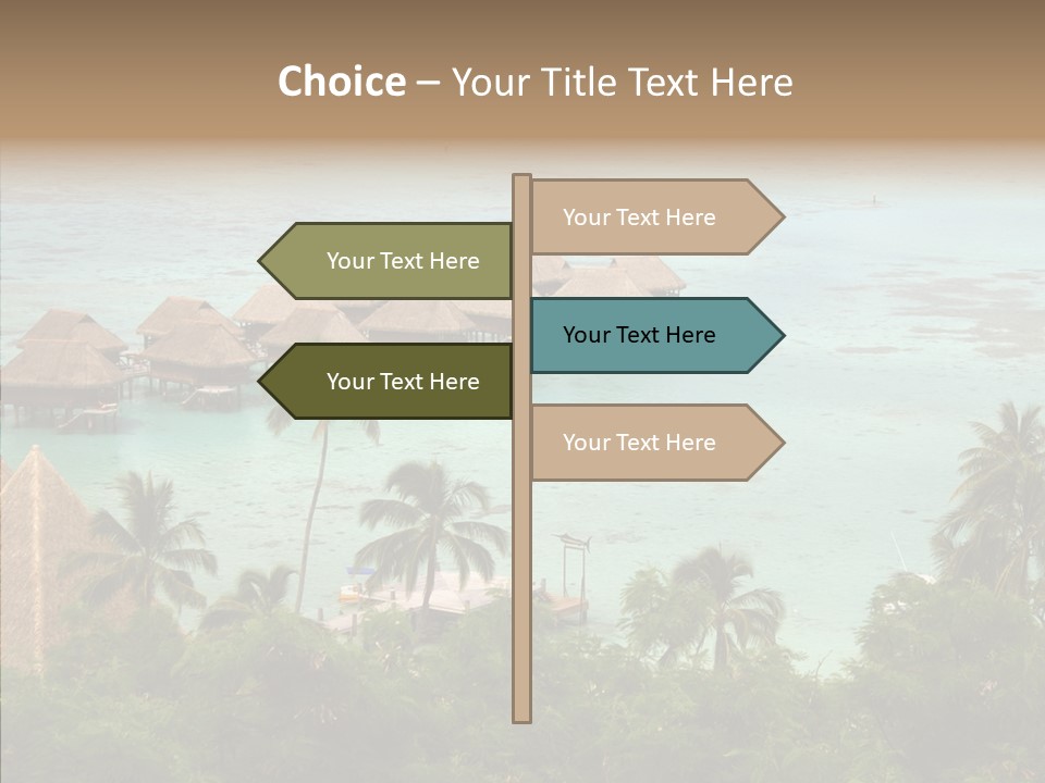 French Polynesia Lagoon PowerPoint Template