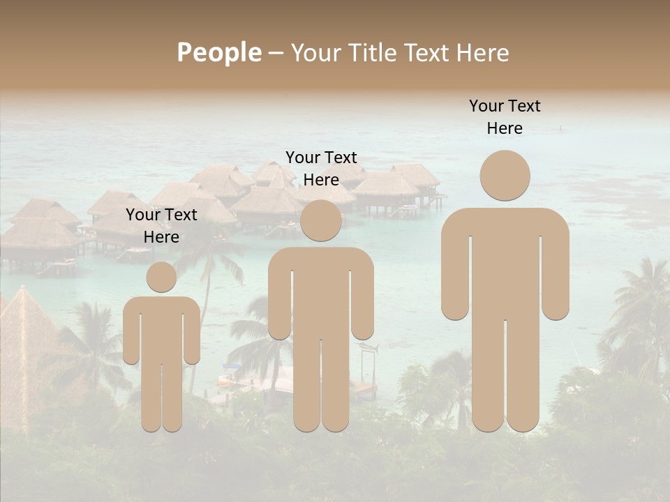 French Polynesia Lagoon PowerPoint Template