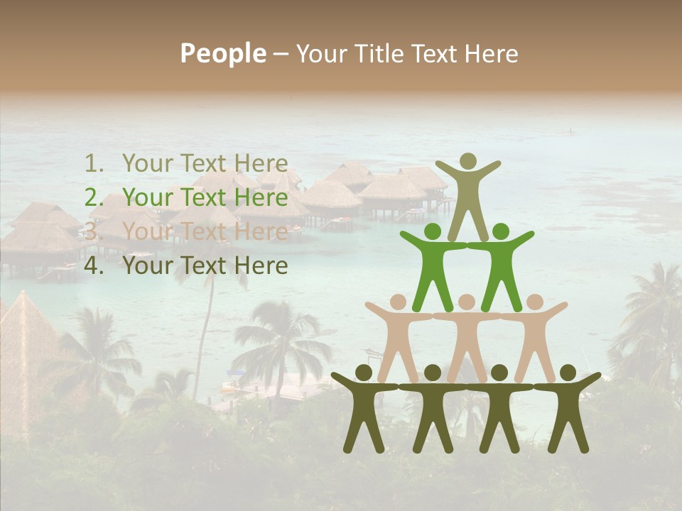 French Polynesia Lagoon PowerPoint Template