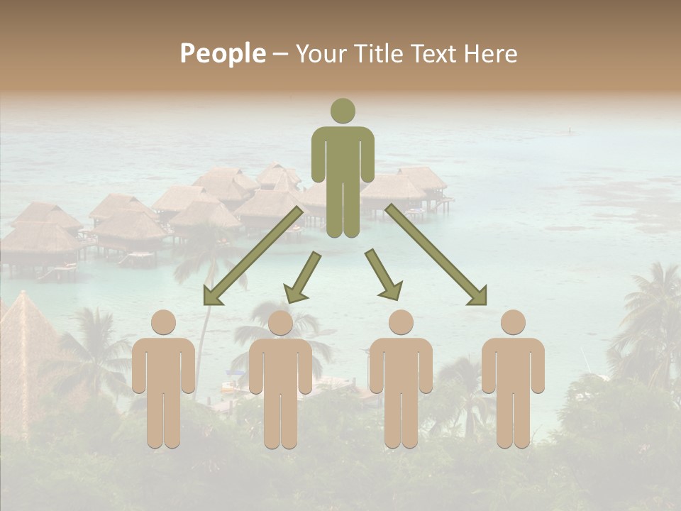 French Polynesia Lagoon PowerPoint Template