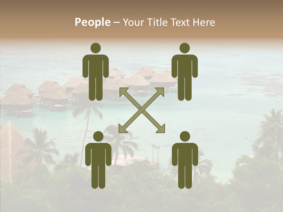 French Polynesia Lagoon PowerPoint Template