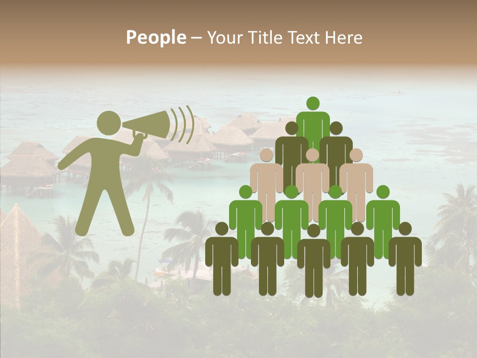 French Polynesia Lagoon PowerPoint Template