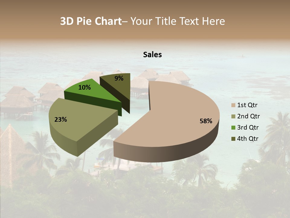 French Polynesia Lagoon PowerPoint Template