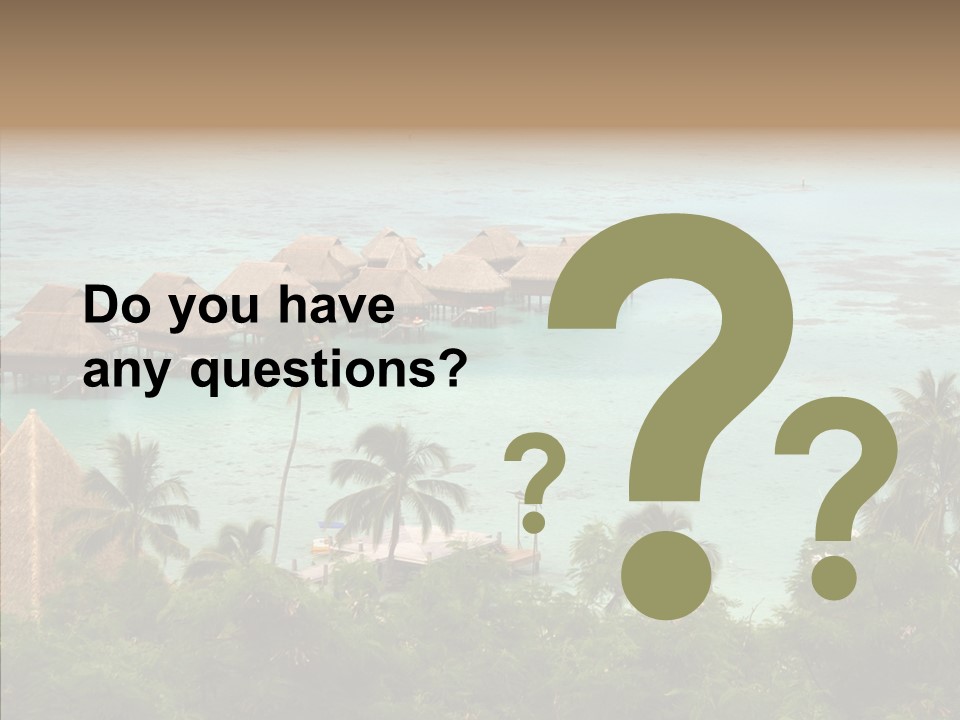 French Polynesia Lagoon PowerPoint Template