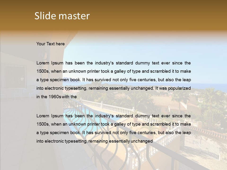 Transparent House Texture PowerPoint Template