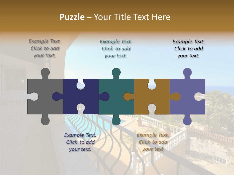 Transparent House Texture PowerPoint Template