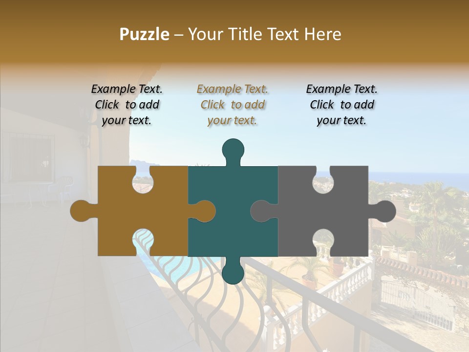 Transparent House Texture PowerPoint Template