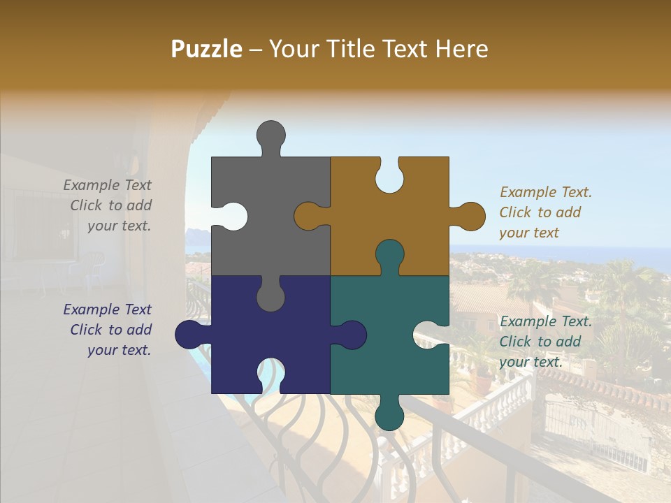 Transparent House Texture PowerPoint Template