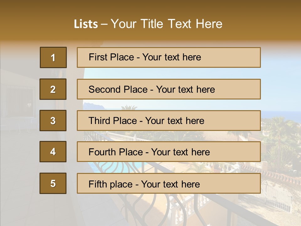 Transparent House Texture PowerPoint Template